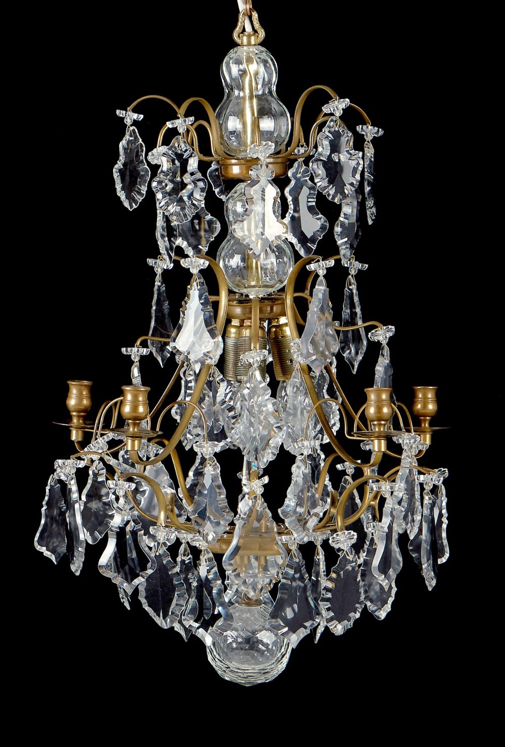 Kristallüster 2. Barock letztes Viertel 19.Jh. H. 65 cm