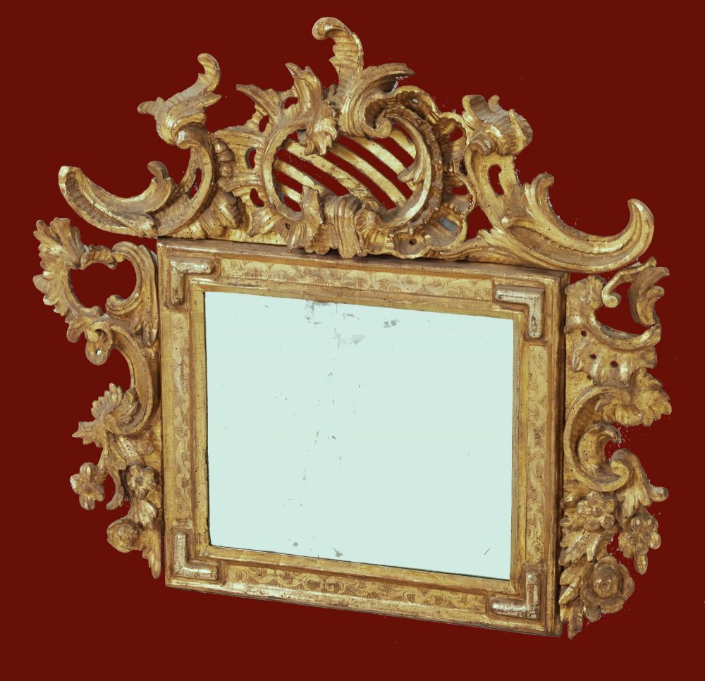 Spiegel Rokoko Louis XV Frankreich um 1730 H. 80 cm