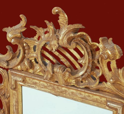 Alternative view of Spiegel Rokoko Louis XV Frankreich um 1730 H. 80 cm