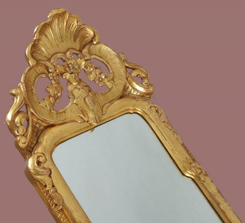 Alternative view of Spiegel Rokoko Louis XV Schweden H. 120 cm