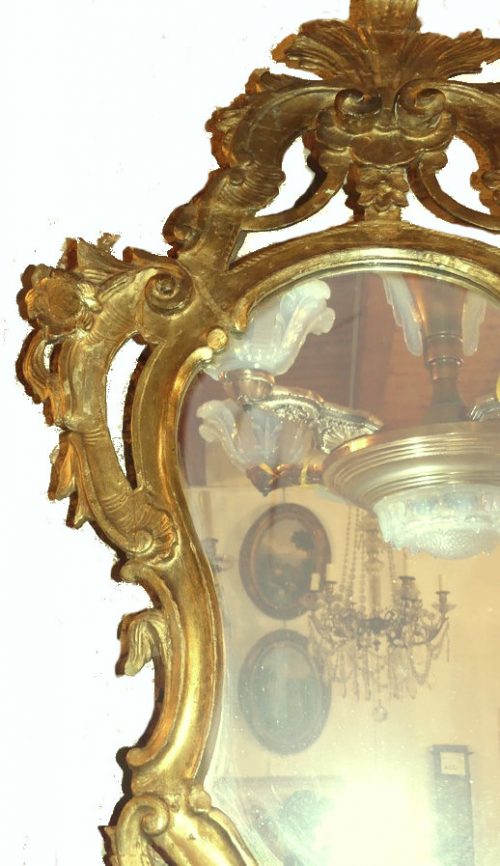 Alternative view of Spiegel Rokoko Louis XV Italien um 1765 H. 83 cm