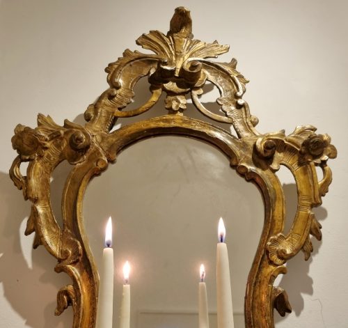 Spiegel Rokoko Louis XV Italien um 1765 H. 83 cm