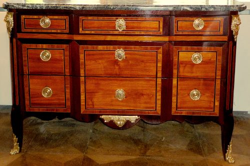 Alternative view of Kommode Klassizismus Frankreich Louis XVI gestempelt VASSOU