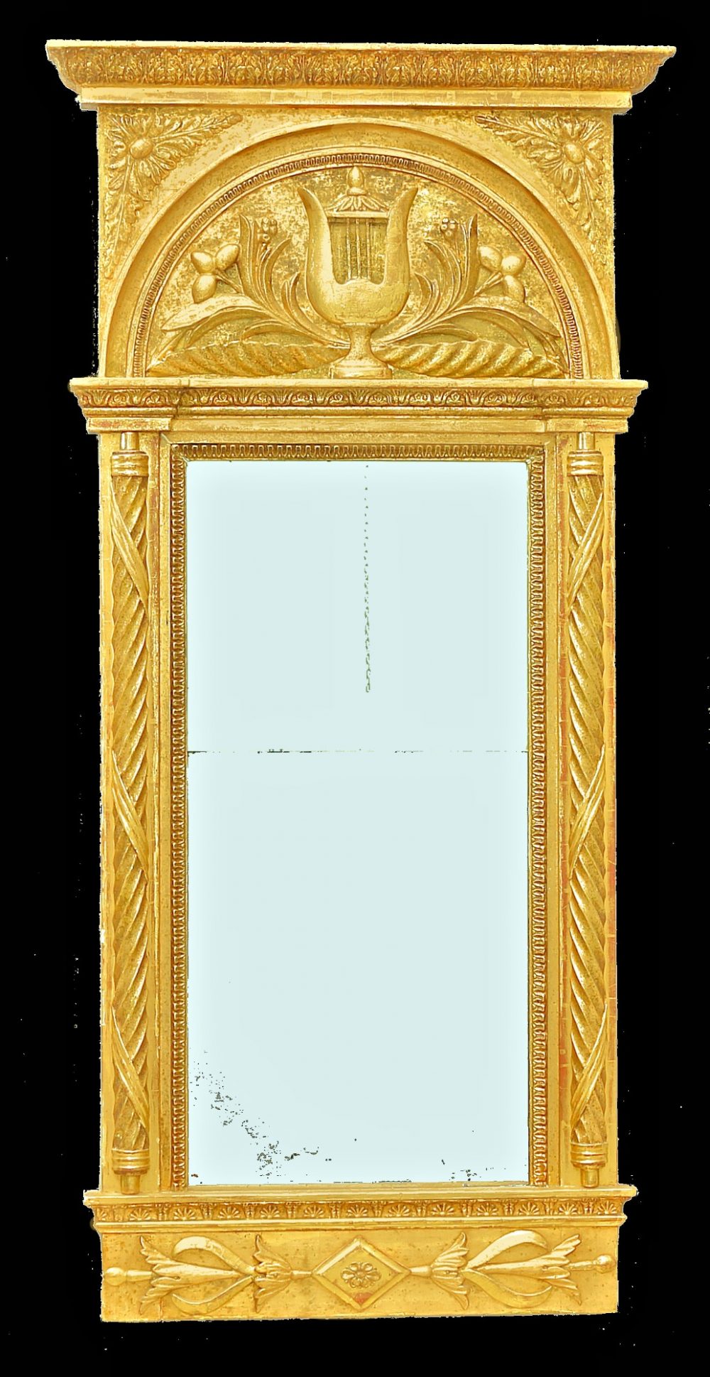 Spiegel Empire Schweden um 1825 H. 144 cm