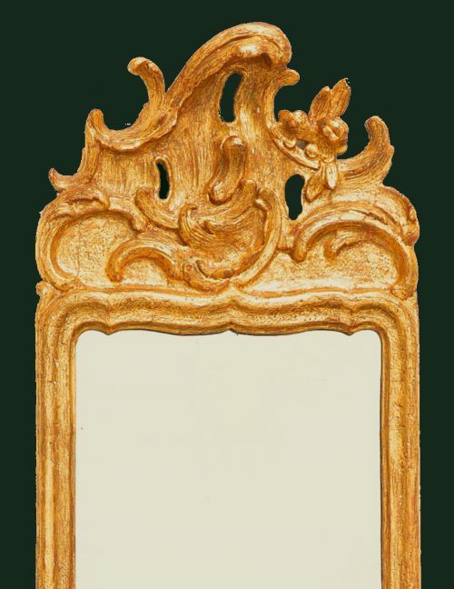 Alternative view of Spiegel Rokoko Louis XV Barock um 1750 H. 98 cm