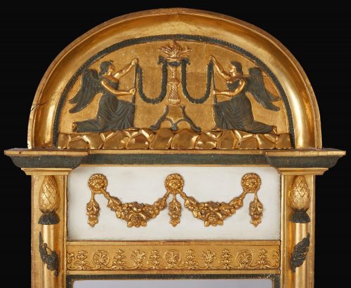 Alternative view of Spiegel Empire Schweden um 1810 Signiert Johan Martin Berg Göteborg H. 179 cm