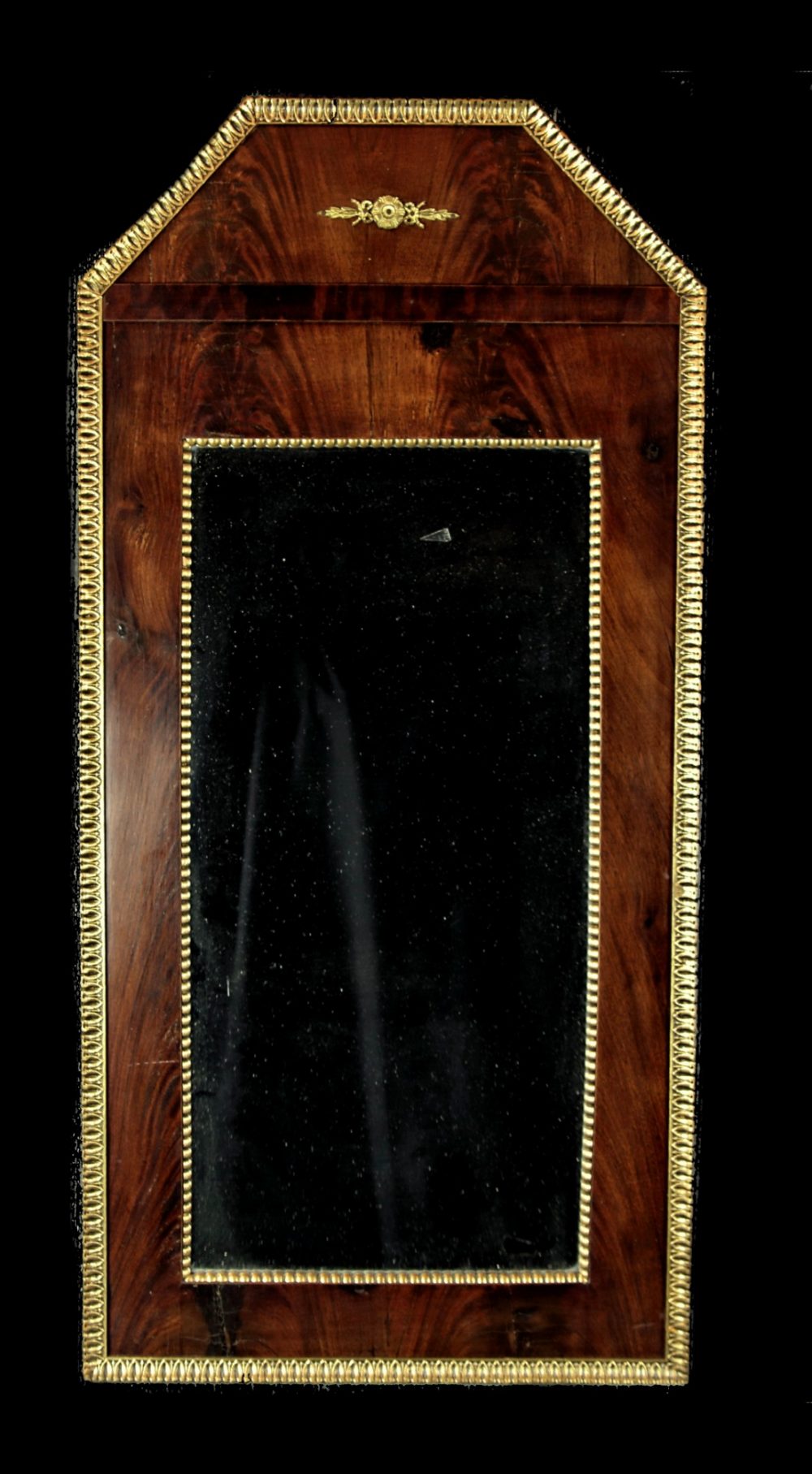 Spiegel Empire Pyramiden-Mahagoni H. 94 cm