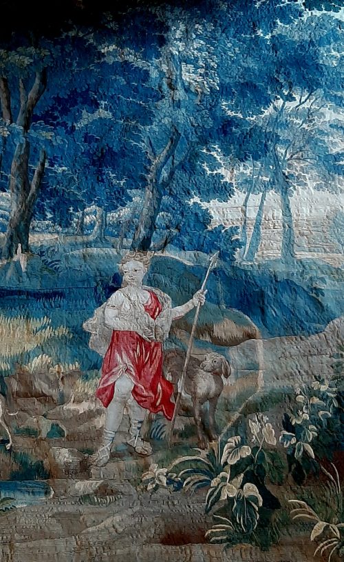 Alternative view of Tapisserie Frankreich Aubusson Diana 17./18.Jh.