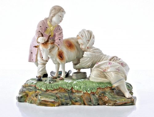 Höchst Porzellan Ziegenmelkerin Johann Peter Melchior um 1770