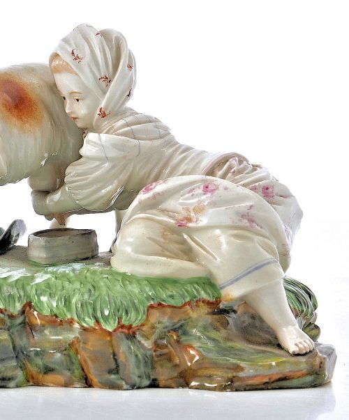 Höchst Porzellan Ziegenmelkerin Johann Peter Melchior um 1770
