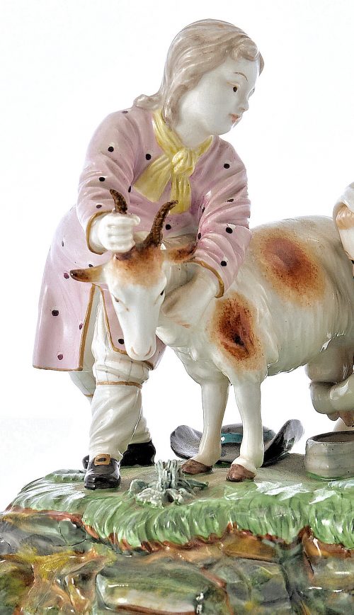 Höchst Porzellan Ziegenmelkerin Johann Peter Melchior um 1770