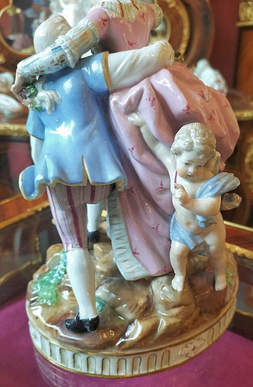 Alternative view of Meißen Porzellan um 1780  « Die zerbrochene Brücke » Michel Victor Acier