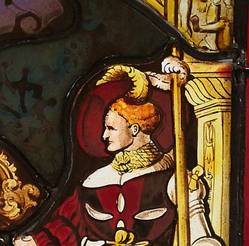 Glasgemälde wohl Westschweiz datiert 1520 Mittelalter Renaissance