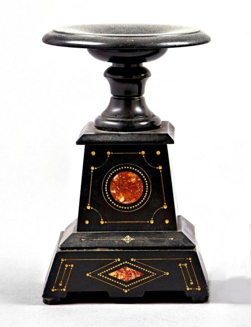 Ein Paar Basalt-Tazzen Empire Italien