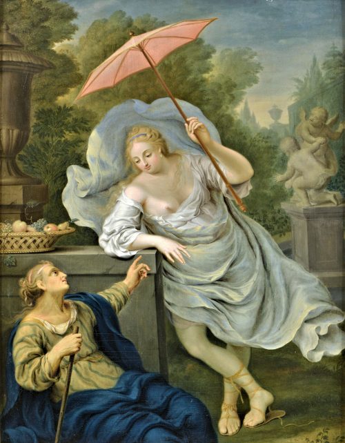 Alternative view of Gérard Wigmana 1673 Workum - 1741 Amsterdam Vertumnus und Pomona signiert