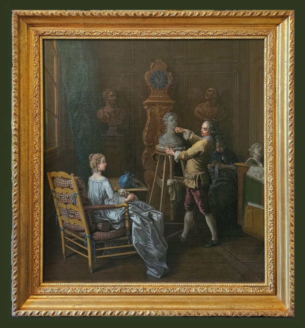 Étienne Jeaurat (Paris 1699–1789 Versailles) Im Bildhaueratelier signiert und datiert