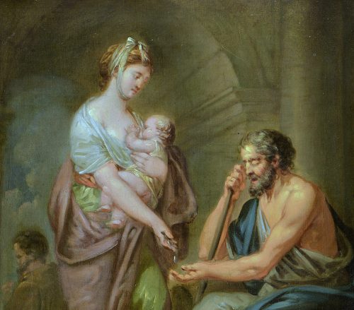 Meister 18.Jh. Januarius Zick Umkr. Allegorie auf die Wohltätigkeit