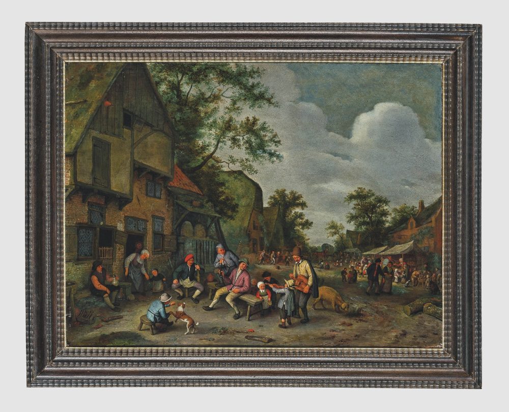 Cornelis Dusart (Haarlem 1660-1704) Ein Dorffest signiert