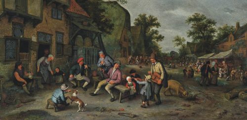 Cornelis Dusart (Haarlem 1660-1704) Ein Dorffest signiert