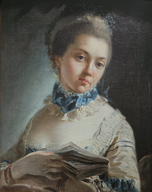 Alternative view of Französischer Meister 18.Jh. Portrait der Maréchale de Levís  Sammlung Baron de Schwitter