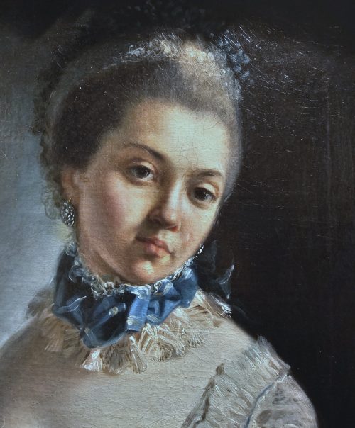 Französischer Meister 18.Jh. Portrait der Maréchale de Levís Sammlung Baron de Schwitter