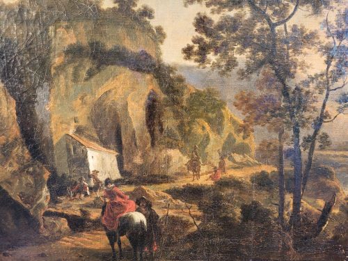 Alternative view of Willem de Heusch 1625-1692 attr.  Landschaft mit Figurenstaffage