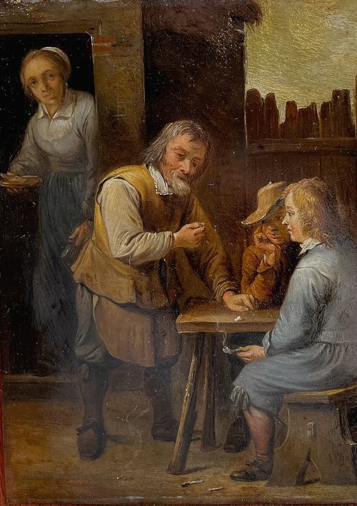 Alternative view of David Ryckaert auch David Ryck(h)aert bzw. Rijckaert III (1612 Antwerpen -1661 ebenda) Die Pfeifenraucher