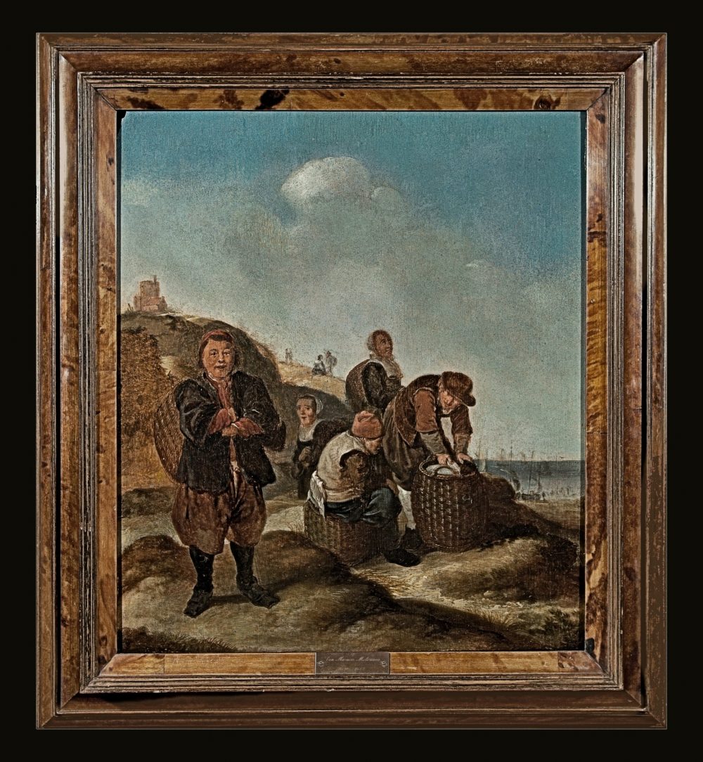 Klaes Molenaer Haarlem 1630-1676 Die Heimkehr der Fischer - Expertise Dr. Fred Meijer, Amsterdam