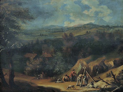Alternative view of Roelant Roghman 1627-1692 attr.  Landschaft mit Figurenstaffage