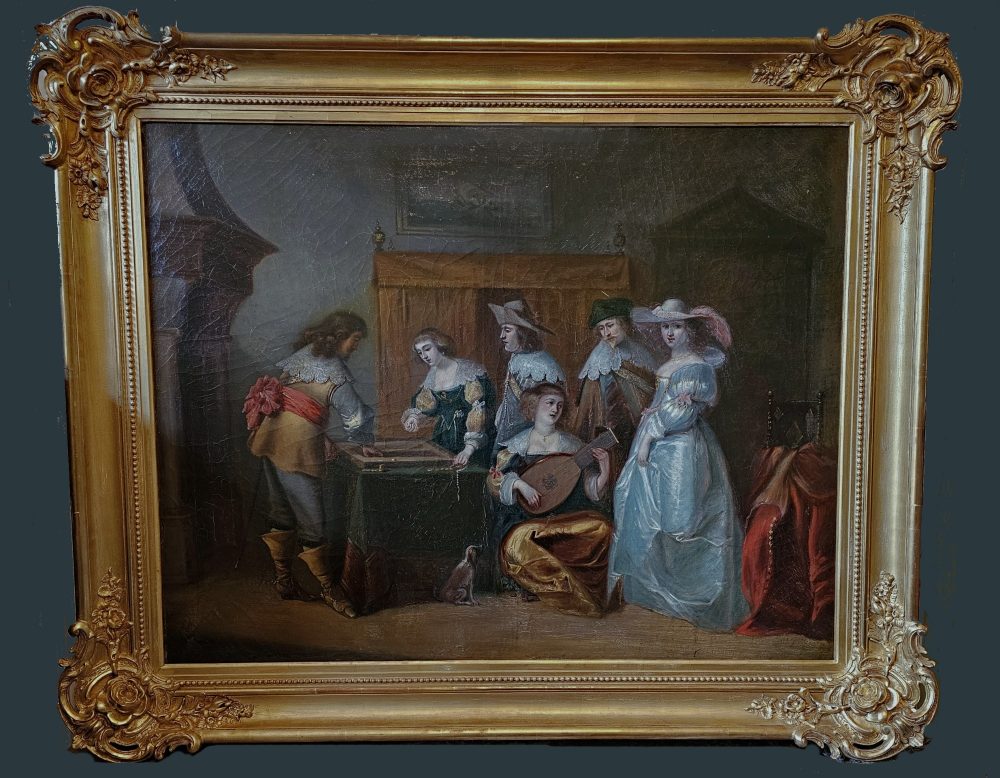 Palamedesz Anthonie Palamedesz. 1601-1673 attr. Vornehme Gesellschaft