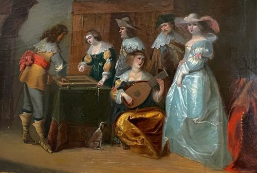 Palamedesz Anthonie Palamedesz. 1601-1673 attr. Vornehme Gesellschaft