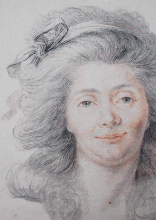 Jean-Baptiste Marie Pierre 1714-1789 Portrait einer Dame signiert