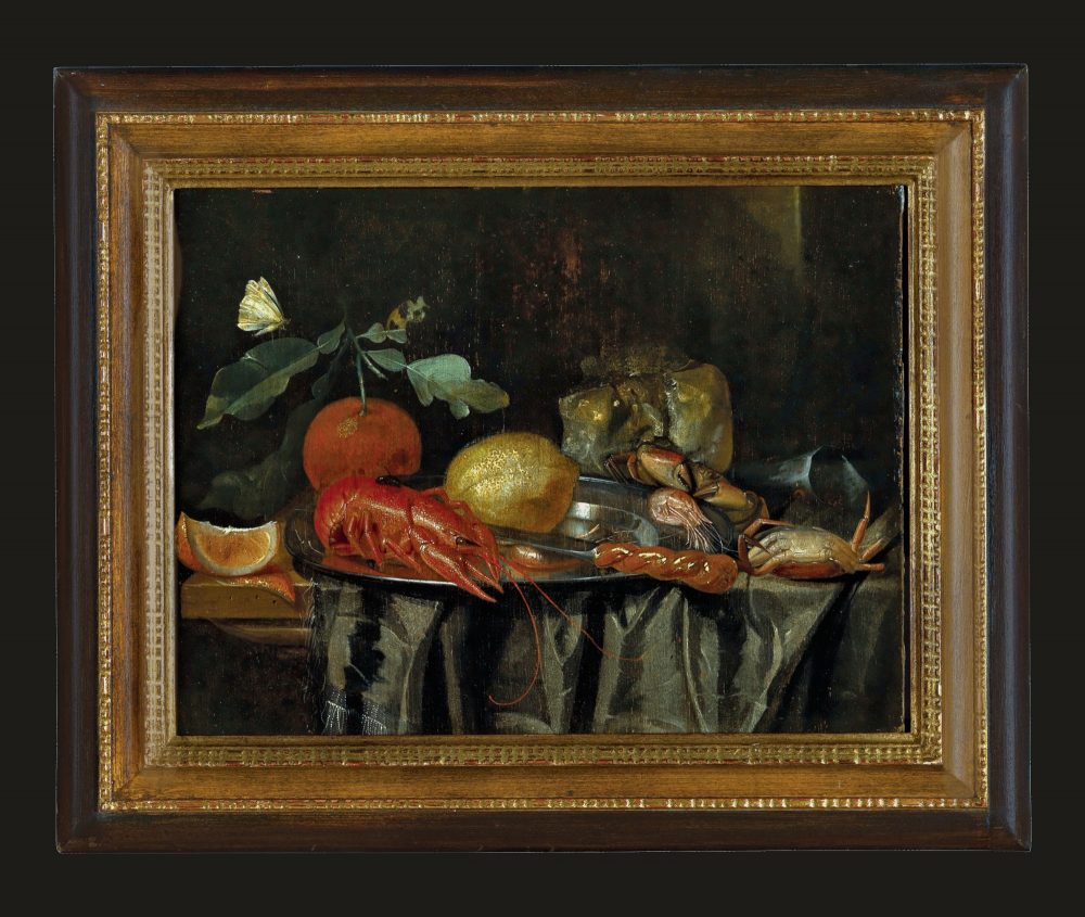 Harmen Loeding 1637-1673 Stilleben mit Hummer  - Expertise Dr. Fred Meijer Amsterdam