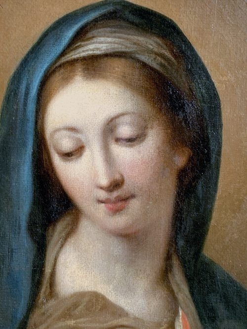 Sebastiano Conca auch bekannt als "Il Cavaliere" (1680 Gaeta - 1764 Neapel) Madonna del latte signiert und datiert