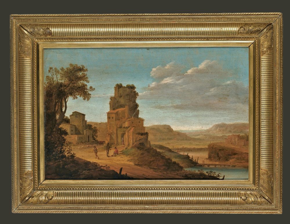 Dirck Verhaert Haarlem 1610- Leiden 1675 Weite Flußlandschaft - Expertise Dr. Fred Meijer Amsterdam