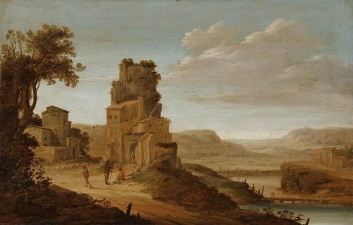 Alternative view of Dirck Verhaert Haarlem 1610- Leiden 1675 Weite Flußlandschaft - Expertise Dr. Fred Meijer Amsterdam