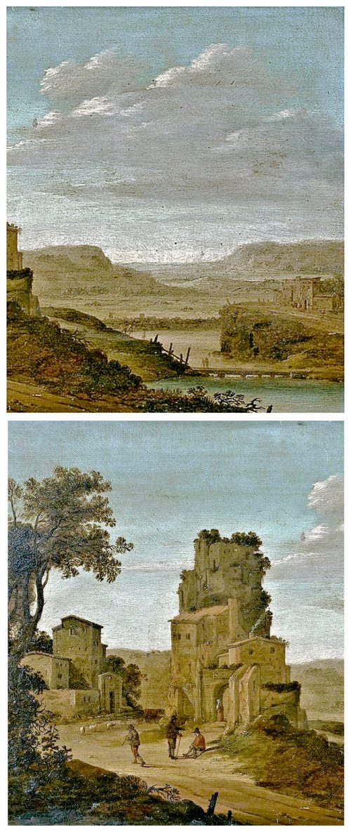 Dirck Verhaert Haarlem 1610- Leiden 1675 Weite Flußlandschaft - Expertise Dr. Fred Meijer Amsterdam