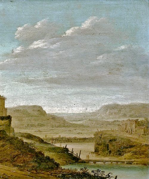 Dirck Verhaert Haarlem 1610- Leiden 1675 Weite Flußlandschaft - Expertise Dr. Fred Meijer Amsterdam