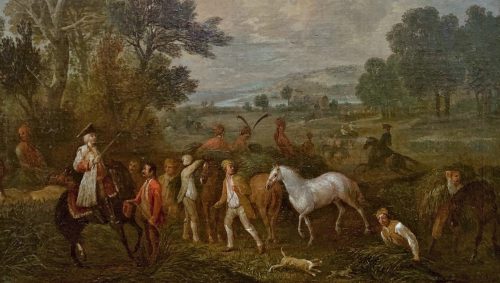 Jan Peeter Verdussen (1700-1763) Bei der Ernte signiert