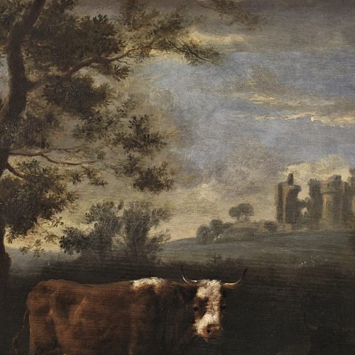 Dirck van Bergen 1645-1690 Pastorale - Expertise Fred Meijer - Provenienz: Collection Katz
