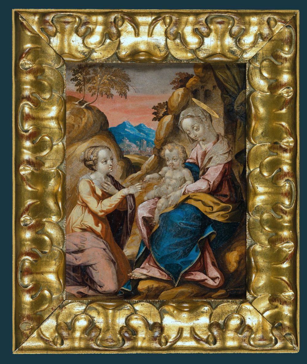 Francesco Cavazzoni (1559-1616) Die mystische Vermählung der heiligen Katharina