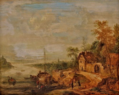 Alternative view of Christian Georg Schütz 1718-1791 Ideale Rheinlandschaft