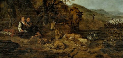 Hendrick Mommers 1623-1693 Pastorale