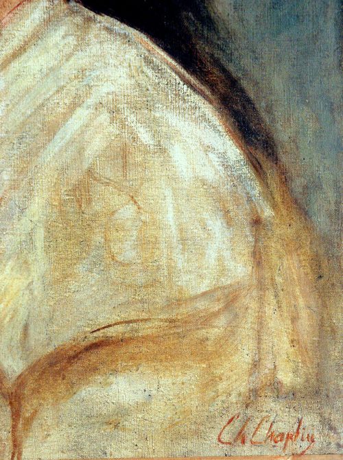 Charles Chaplin 1825-1891 Portrait Einer jungen Frau signiert