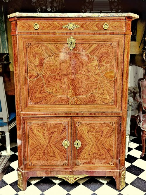 Alternative view of Sekretär Klassizismus Frankreich Louis XVI um 1780 gestempelt MACRET