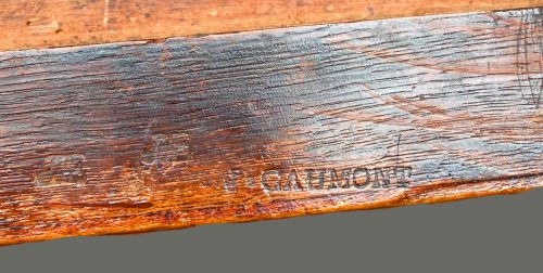 Schreibtisch Klassizismus Bureau Plat Frankreich Louis XVI um 1780 gestempelt CAUMONT