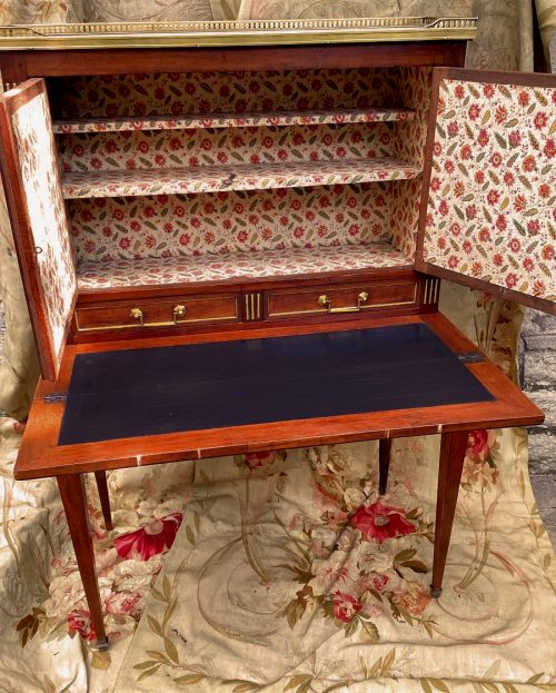 Sekretär Klassizismus Bonheur Du Jour Frankreich Louis XVI um 1775 gestempelt N.PETIT