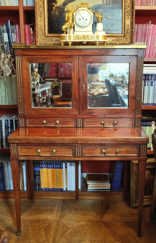 Sekretär Klassizismus Bonheur Du Jour Frankreich Louis XVI um 1775 gestempelt N.PETIT