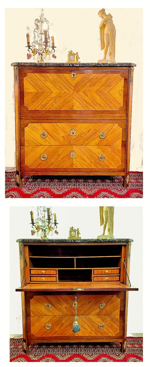 Sekretär Klassizismus Frankreich Louis XVI um 1775 gestempelt J.CAUMONT