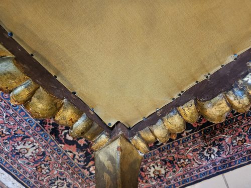 Hocker Barock gold gefaßt Tabouret 18.Jh.